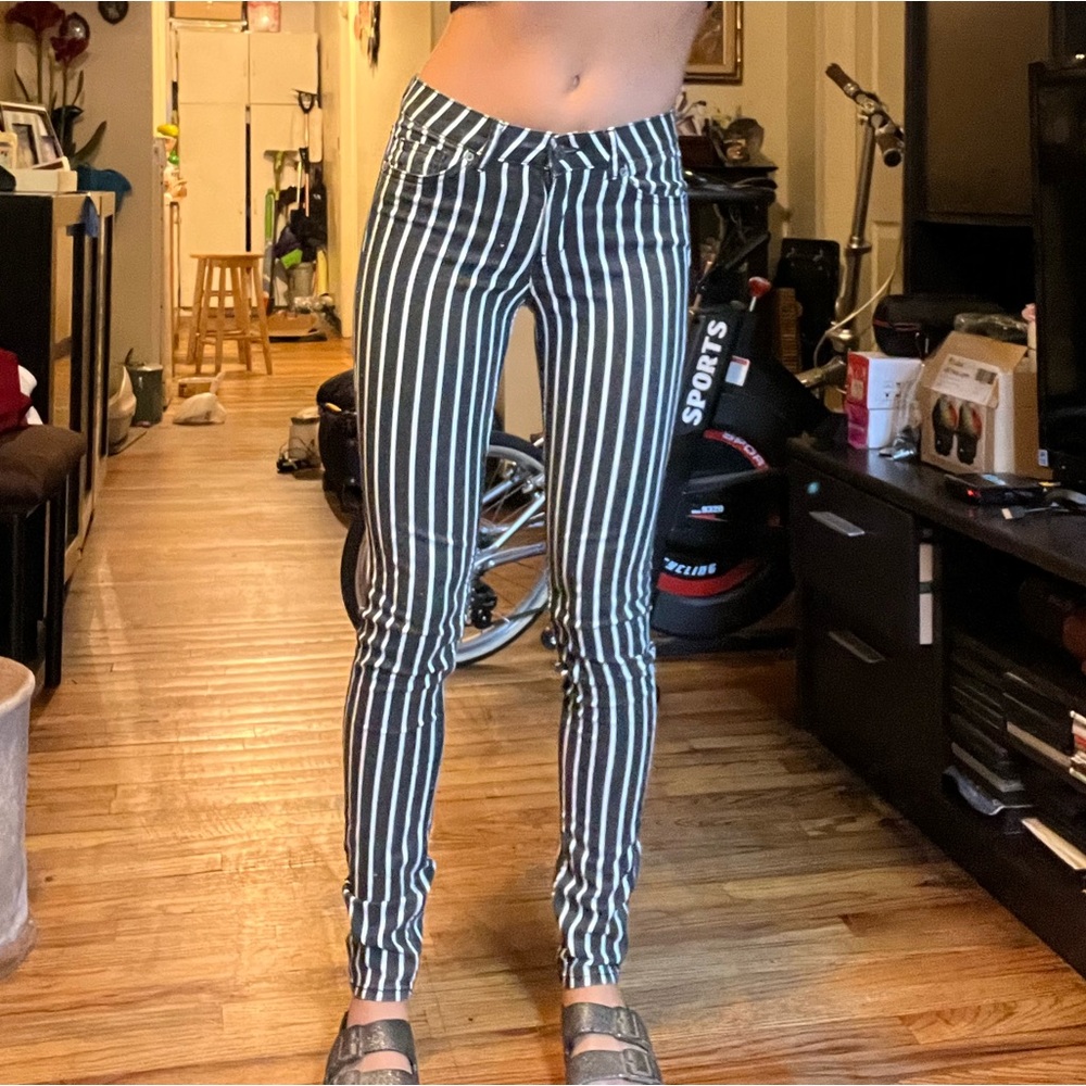 Stripped low rise pants from h&m